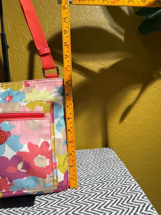 Coach 3pc Getaway Floral Travel Set Weekender Pouch & Crossbody - Picture 12 of 16